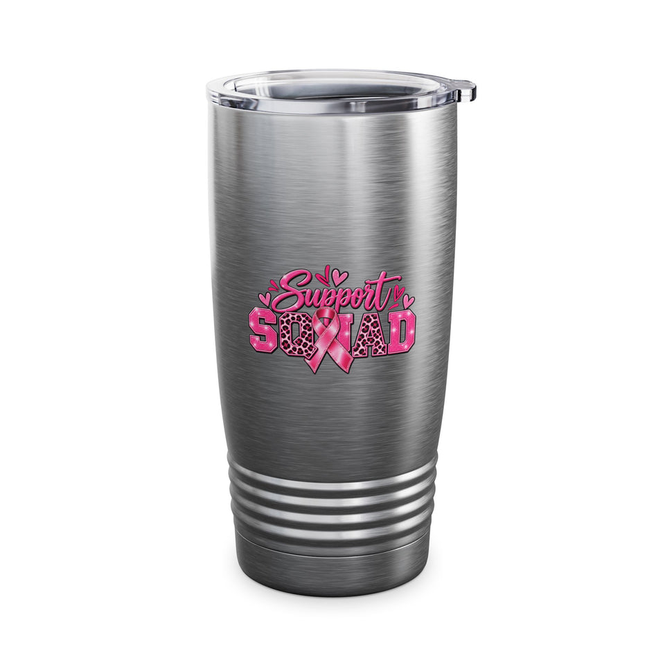 Support Squad Breast Cancer Awareness Ringneck Tumbler, 20oz