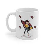 Arizona Cardinals Girl Ceramic Mug 11oz
