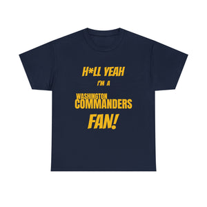 Washington Commanders Football Unisex Heavy Cotton Tee