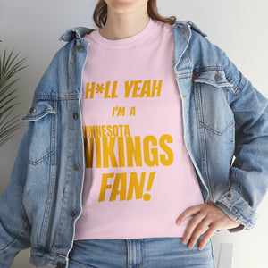 Minnesota Vikings Football Unisex Heavy Cotton Tee