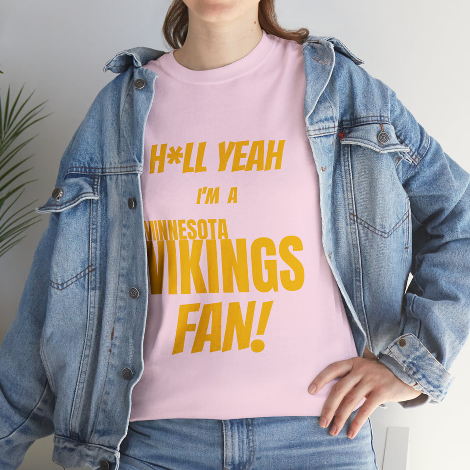Minnesota Vikings Football Unisex Heavy Cotton Tee