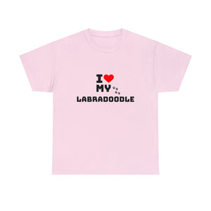 I Love My Labradoodle Unisex Heavy Cotton Tee