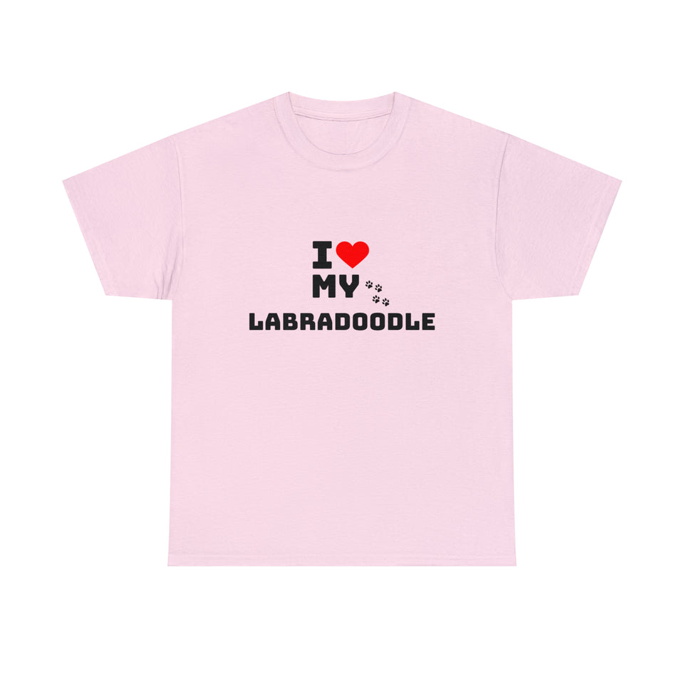 I Love My Labradoodle Unisex Heavy Cotton Tee