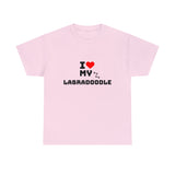 I Love My Labradoodle Unisex Heavy Cotton Tee