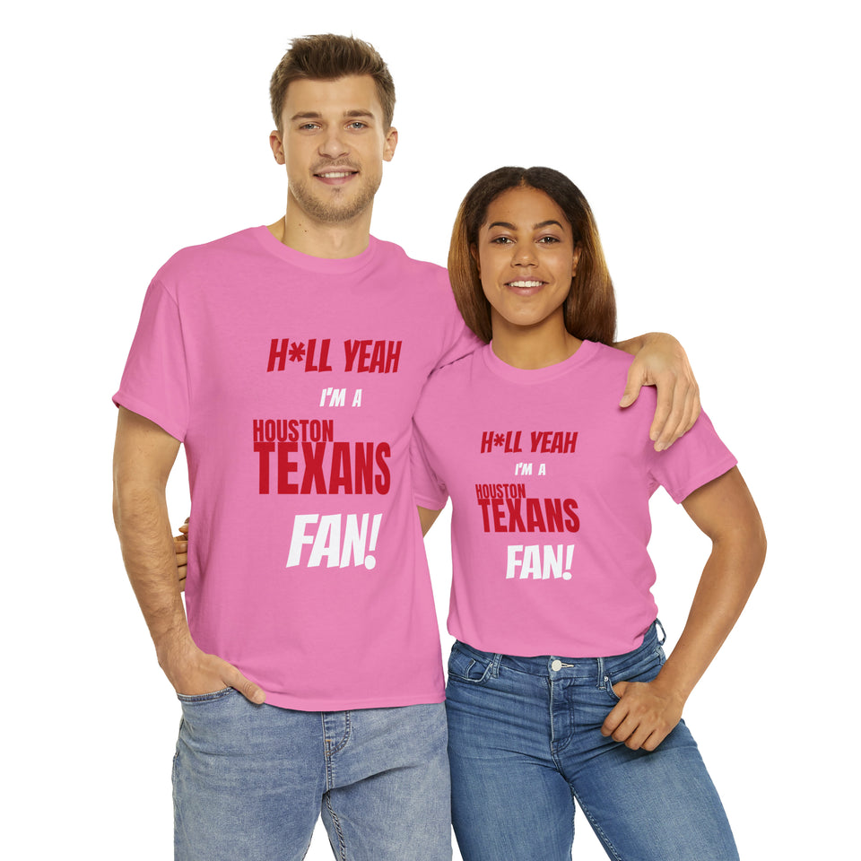 Houston Texans Football Unisex Heavy Cotton Tee