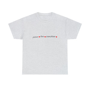 Peace Love Sunshine Unisex Heavy Cotton Tee