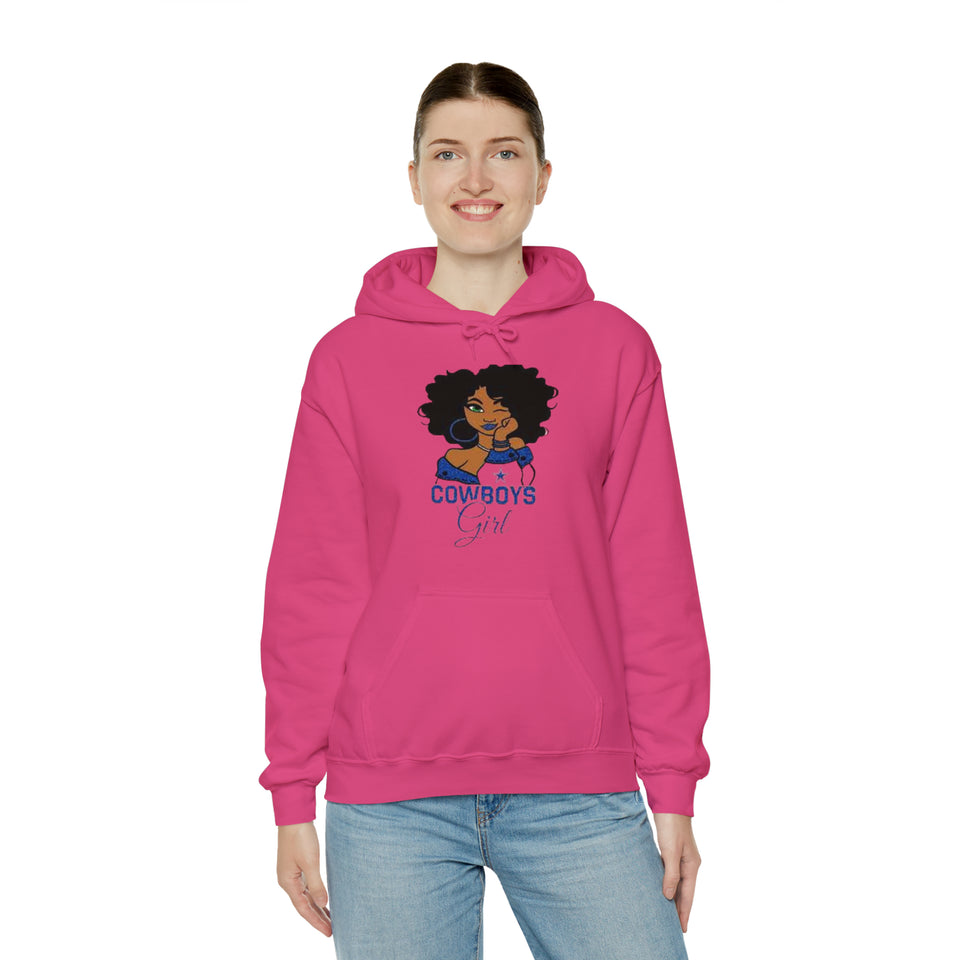 Dallas Cowboys Girl Unisex Heavy Blend™ Hooded Sweatshirt