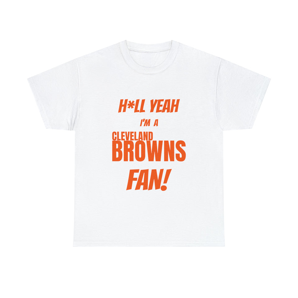 Cleveland Browns Football Unisex Heavy Cotton Tee