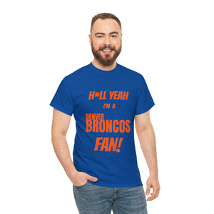 Denver Broncos Football Unisex Heavy Cotton Tee