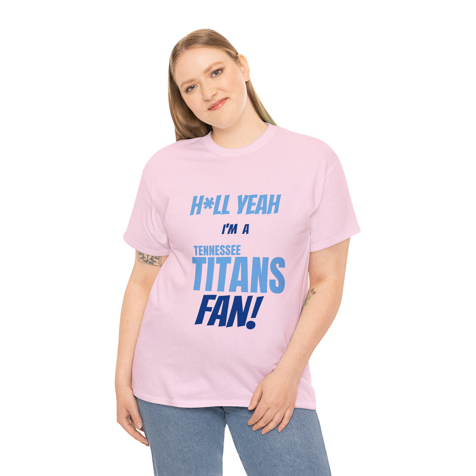 Tennessee Titans Football Unisex Heavy Cotton Tee