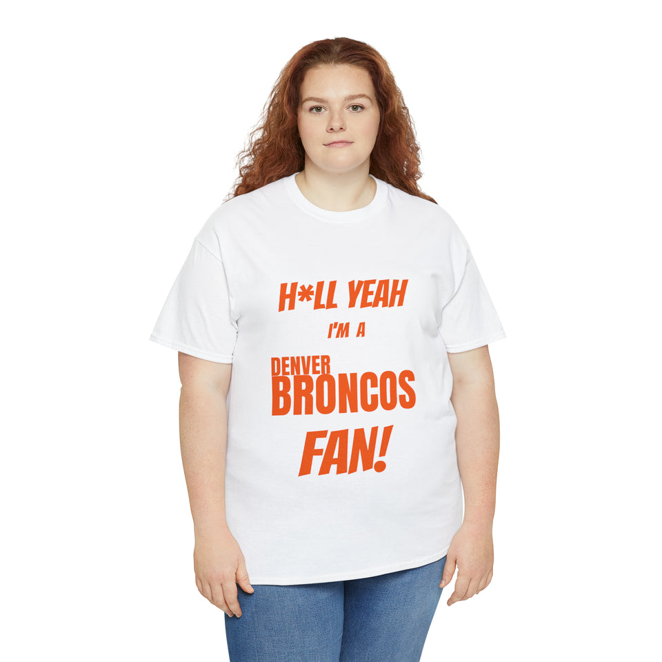 Denver Broncos Football Unisex Heavy Cotton Tee