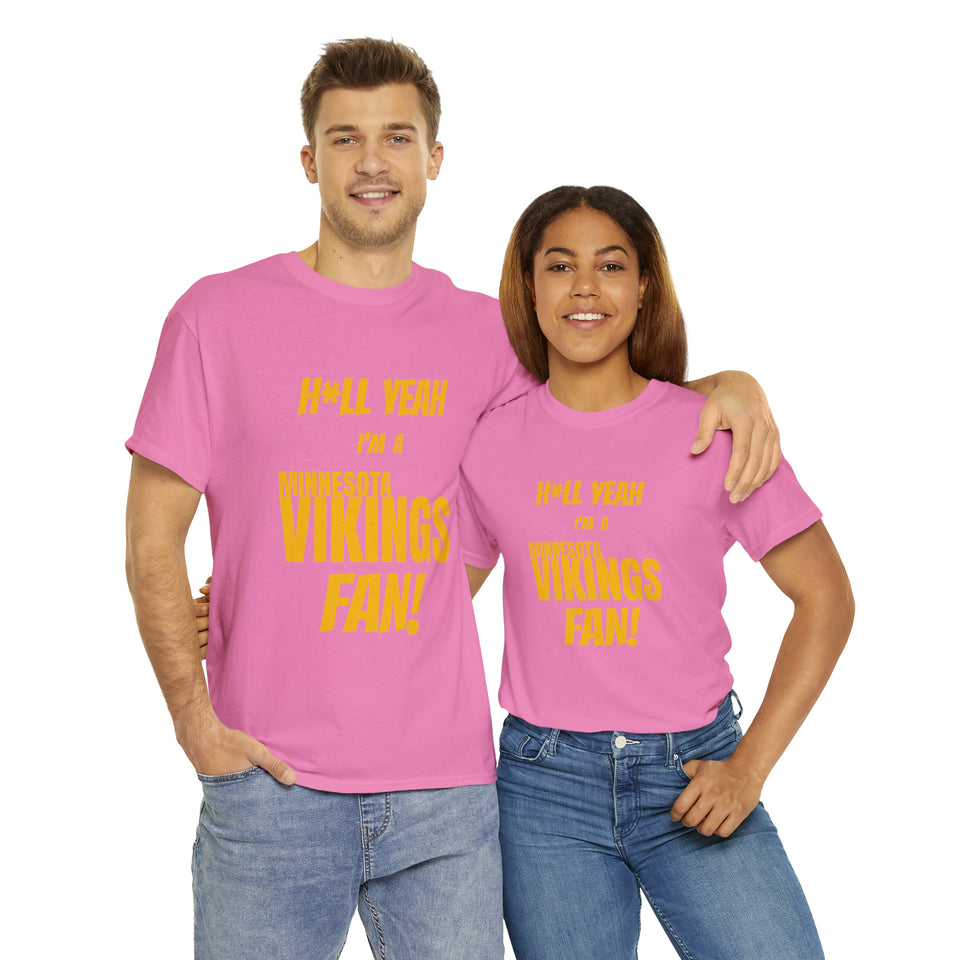Minnesota Vikings Football Unisex Heavy Cotton Tee