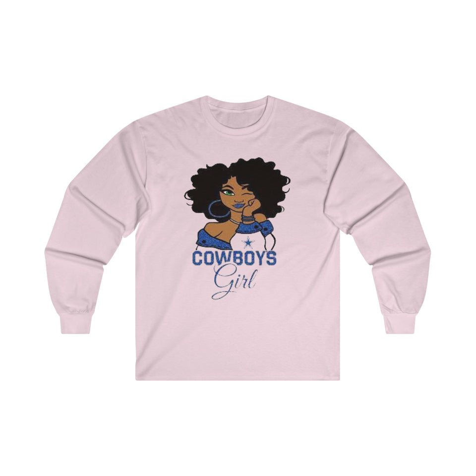 Dallas Cowboys Girl Ultra Cotton Long Sleeve Tee