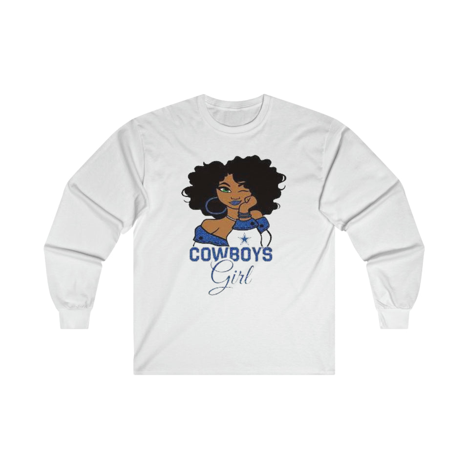 Dallas Cowboys Girl Ultra Cotton Long Sleeve Tee