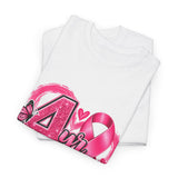 4 Yr Survivor Breast Cancer Awareness Unisex Heavy Cotton Tee
