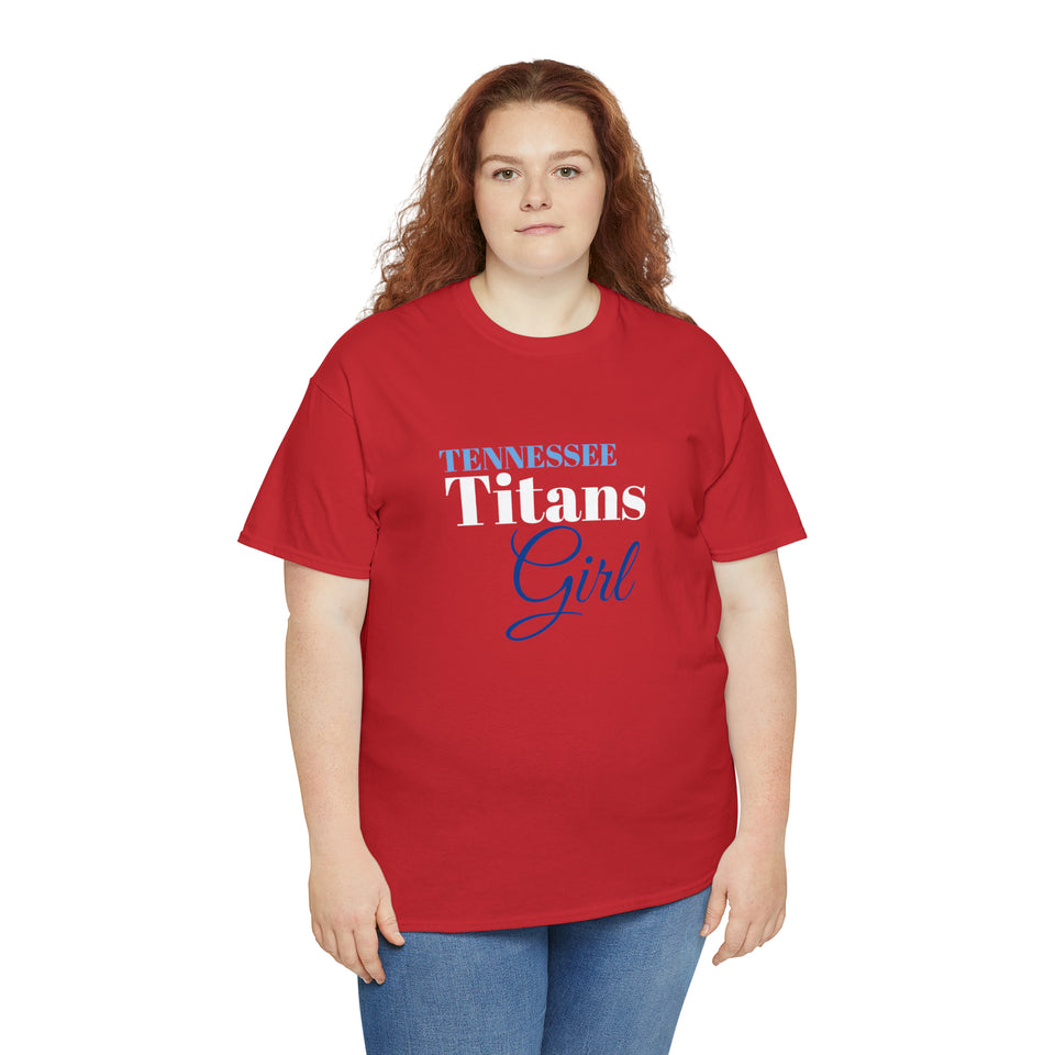 Tennessee Titans Girl Unisex Heavy Cotton Tee