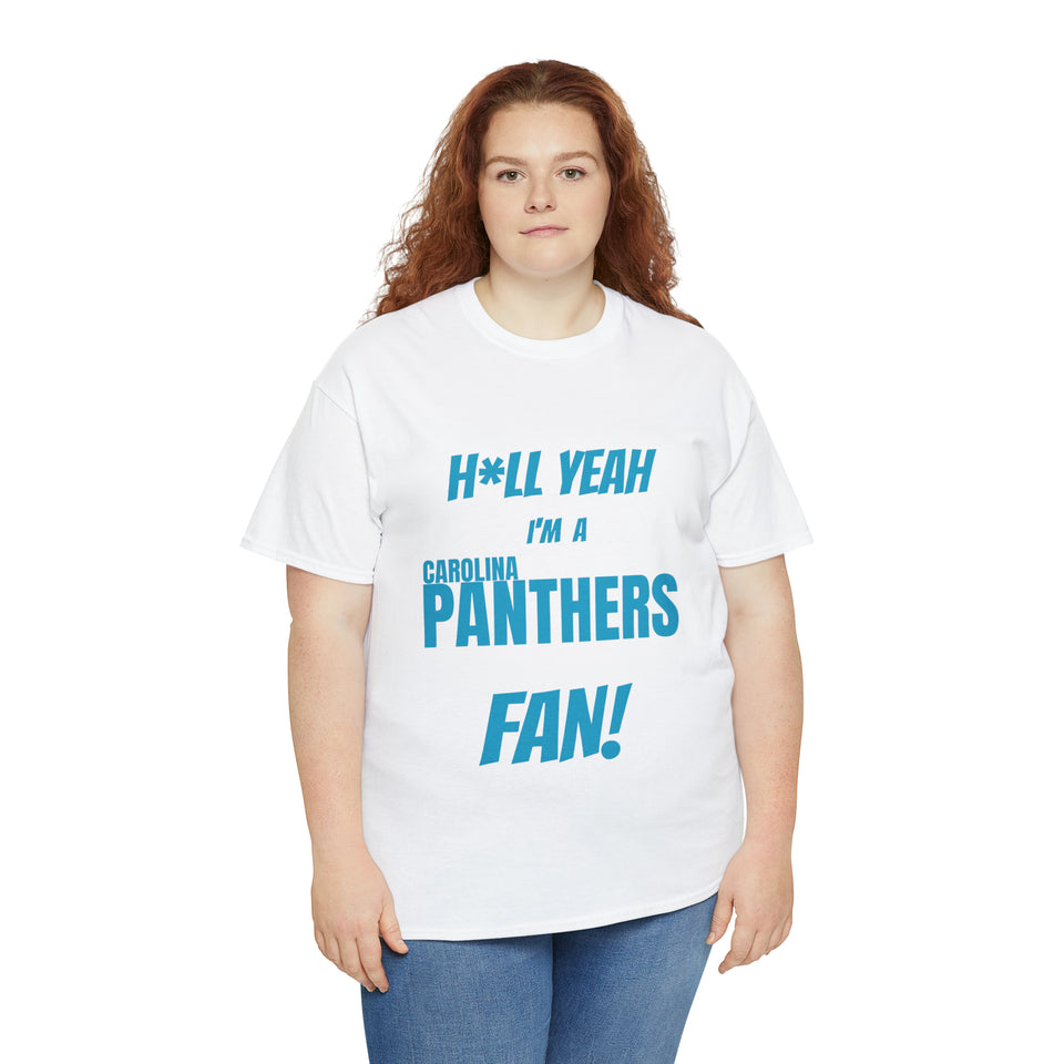 Carolina Panthers Football Unisex Heavy Cotton Tee