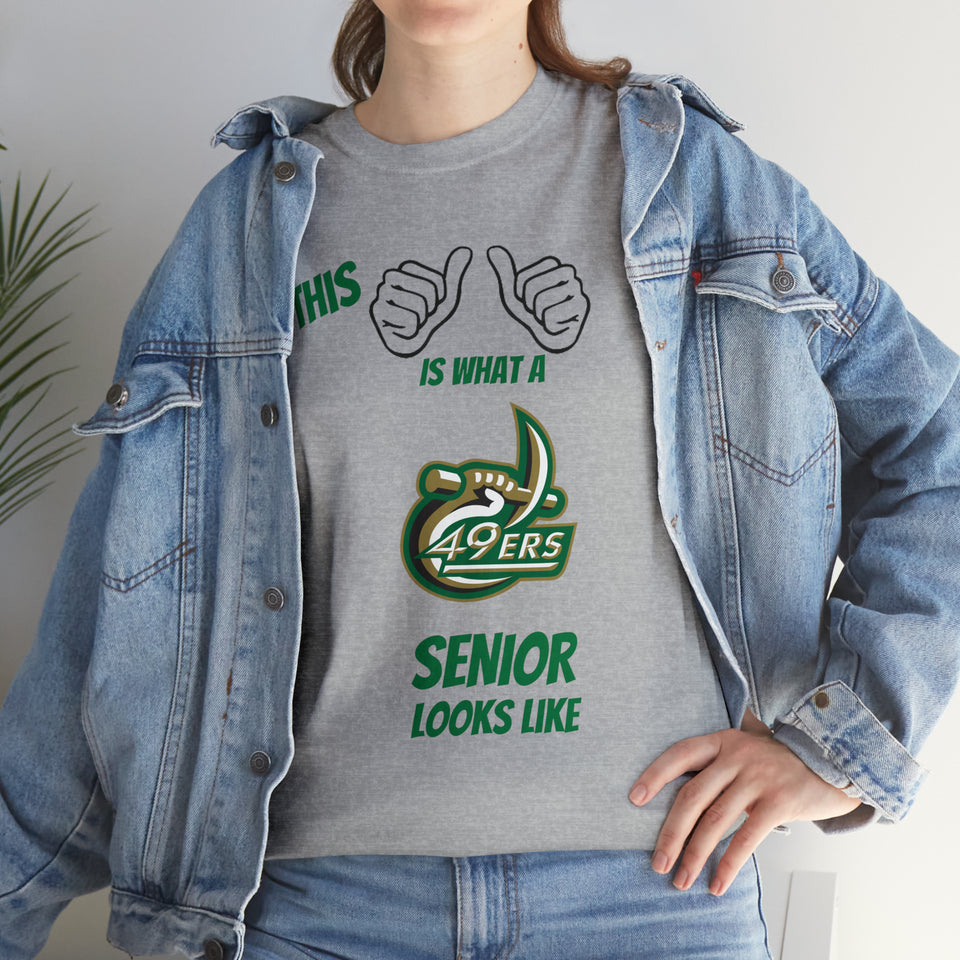 This Is What A UNCC Senior Looks Like Unisex Heavy Cotton Tee