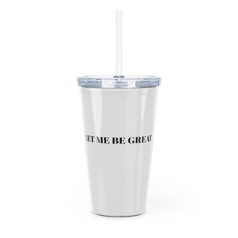 Plastic Tumbler with Straw