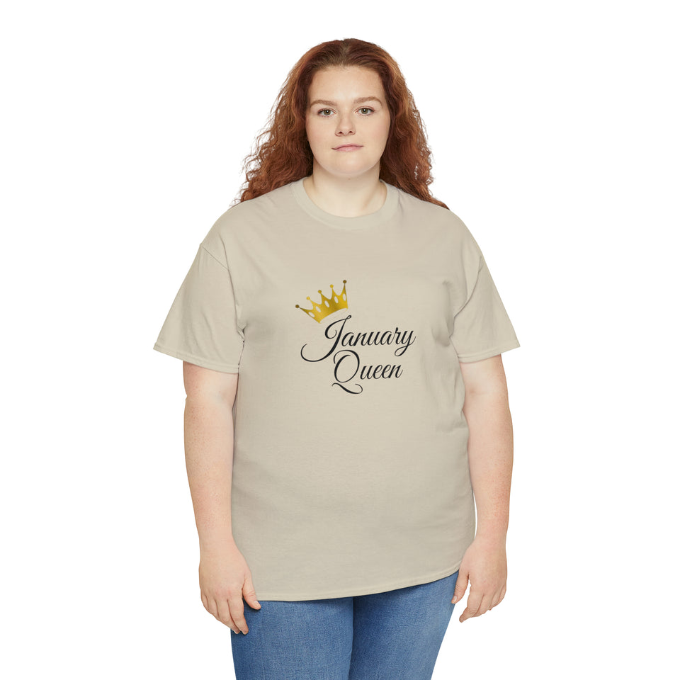 January Queen Unisex Heavy Cotton Tee