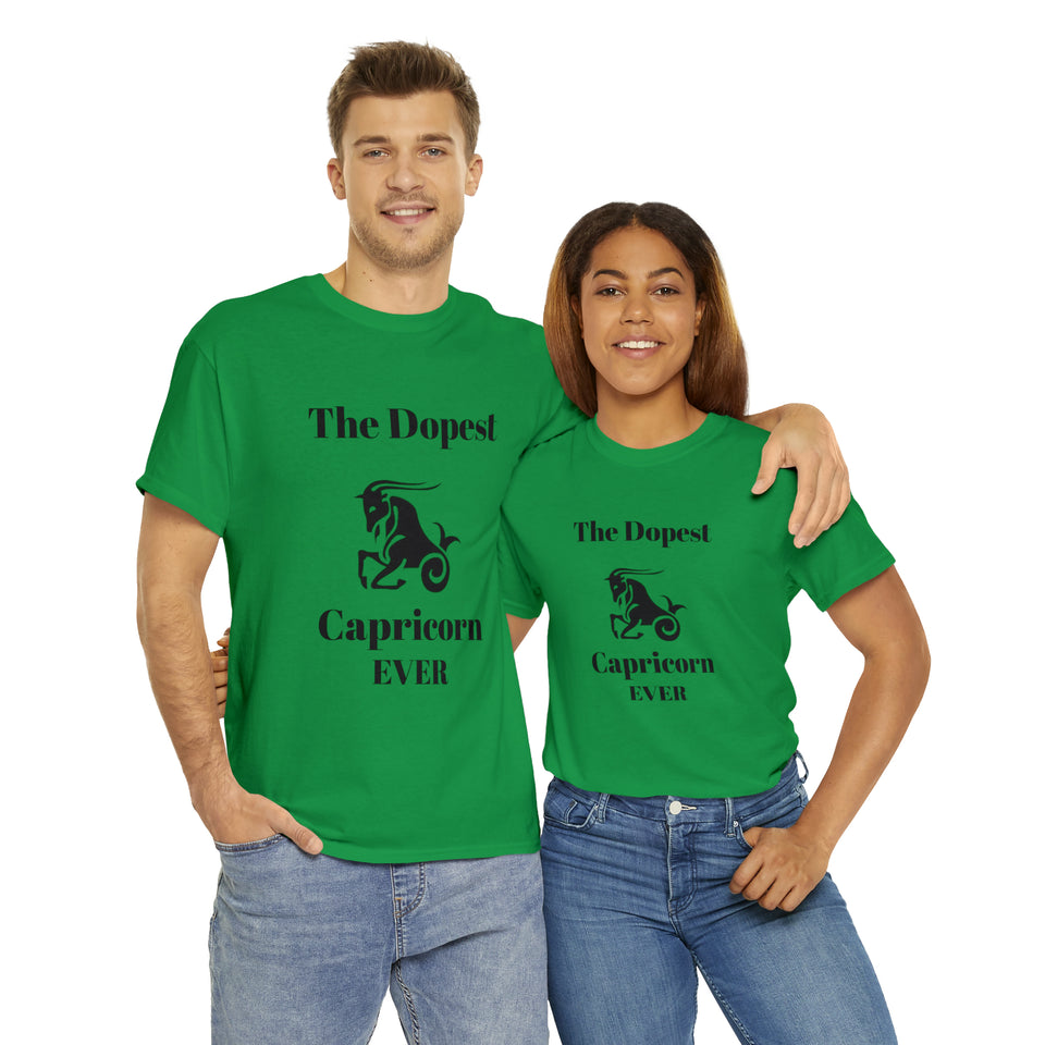 The Dopest Capricorn Ever Unisex Heavy Cotton Tee