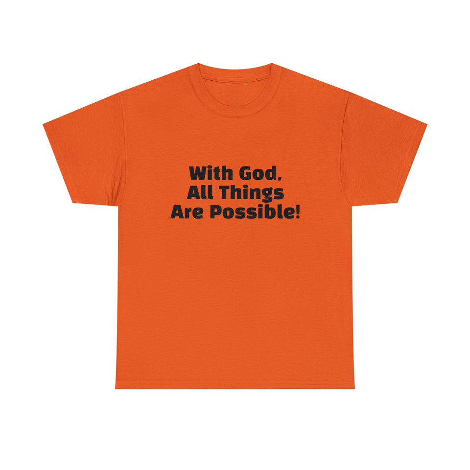 With God Unisex Heavy Cotton Tee