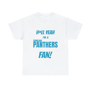 Carolina Panthers Football Unisex Heavy Cotton Tee