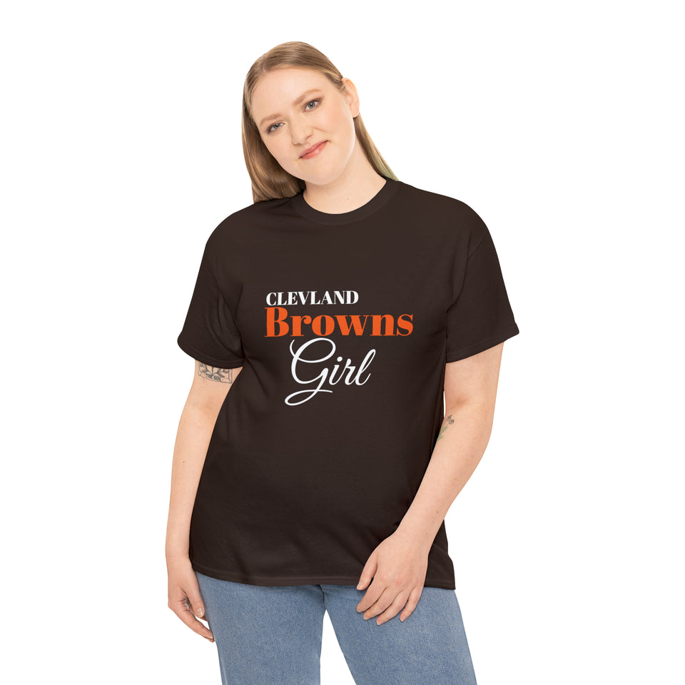 Clevland Browns Girl Unisex Heavy Cotton Tee