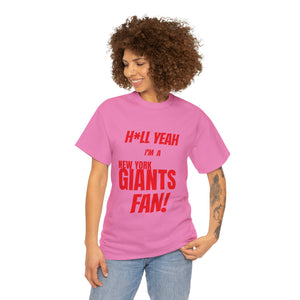 New York Giants Football Unisex Heavy Cotton Tee