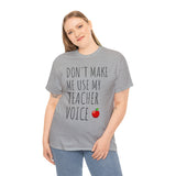 Teacher Voice Titles Cotton Tee