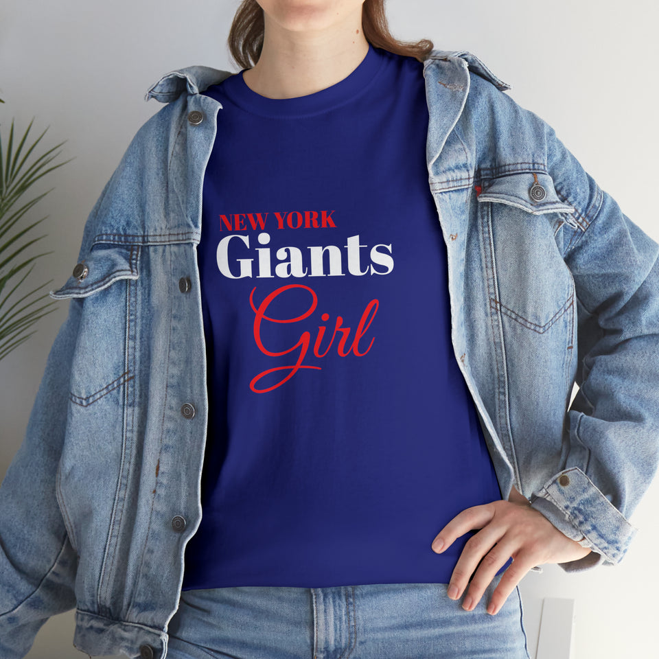New York Giants Girl Unisex Heavy Cotton Tee
