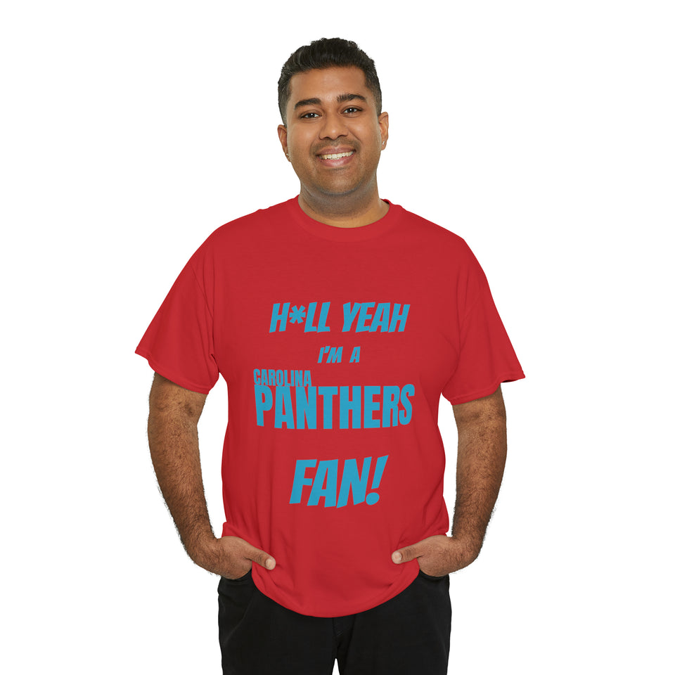 Carolina Panthers Football Unisex Heavy Cotton Tee
