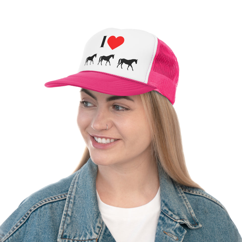 I Love Horses Trucker Caps