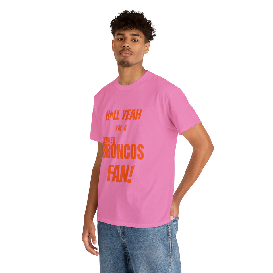 Denver Broncos Football Unisex Heavy Cotton Tee