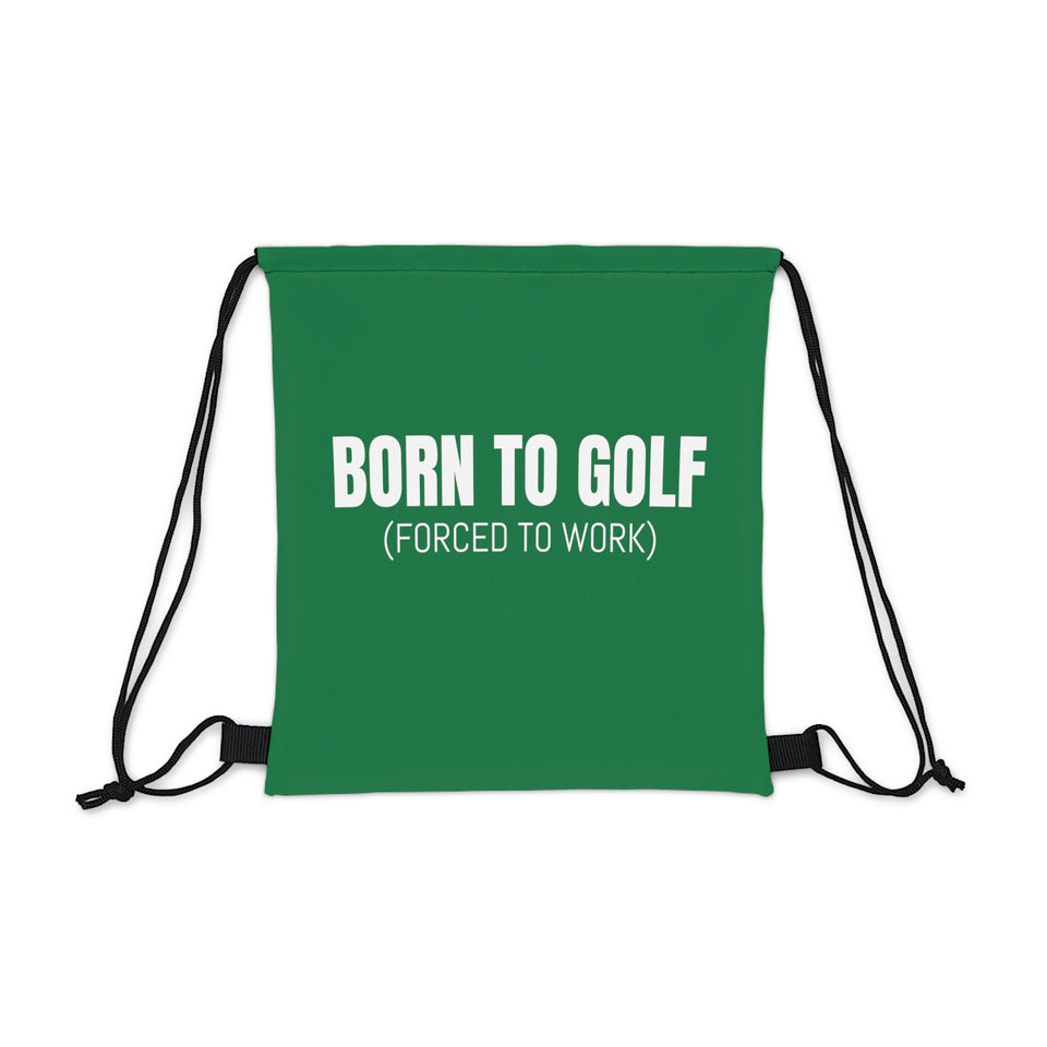 Born To Golf Outdoor Drawstring Bag