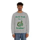 Heck Yeah I'm A UNCC Senior Unisex Heavy Blend™ Crewneck Sweatshirt