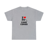 I Love My Cane Corso Unisex Heavy Cotton Tee
