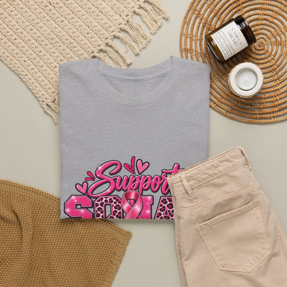 Support Squad Breast Cancer Awareness Unisex Heavy Cotton Tee