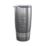 God Makes His People Strong Ringneck Tumbler, 20oz