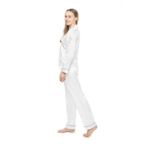 The Lotus Spot Women's Satin Pajamas (AOP)