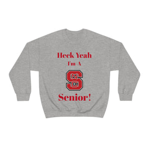 Heck Yeah I'm A NC State Senior Unisex Heavy Blend™ Crewneck Sweatshirt