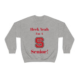 Heck Yeah I'm A NC State Senior Unisex Heavy Blend™ Crewneck Sweatshirt