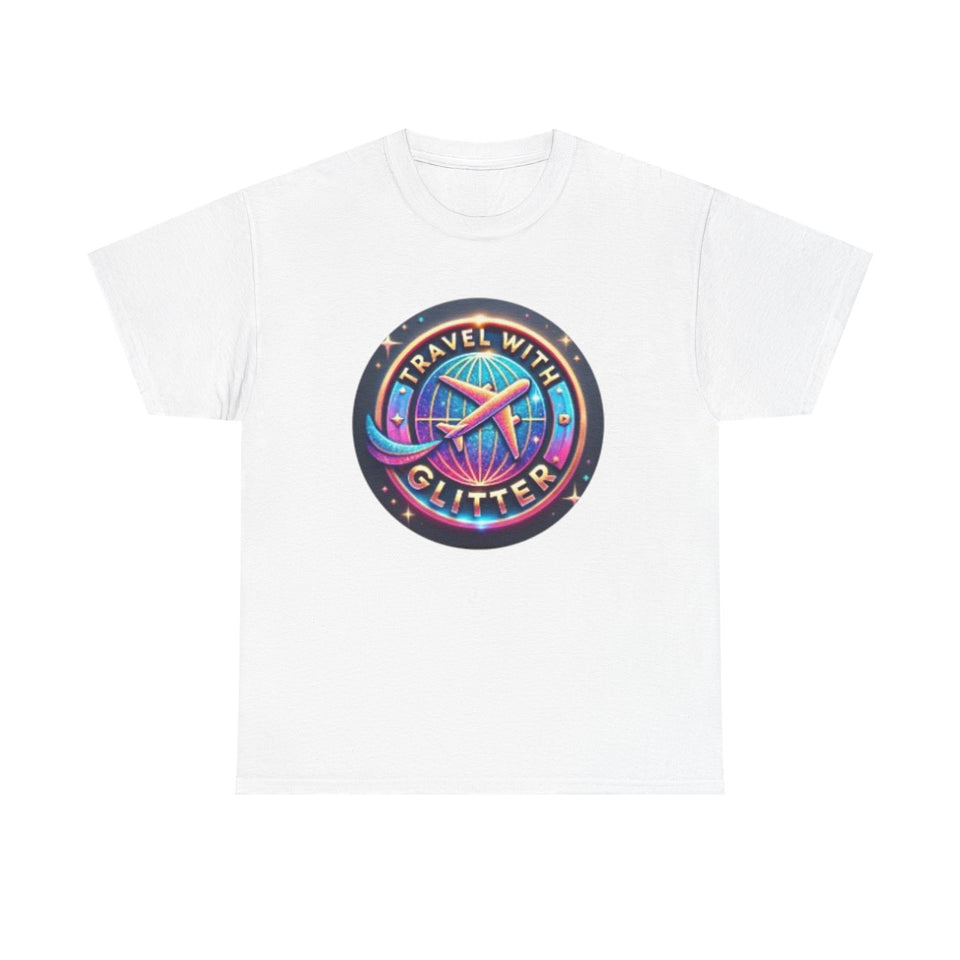 Travel With Glitter Unisex Heavy Cotton Tee
