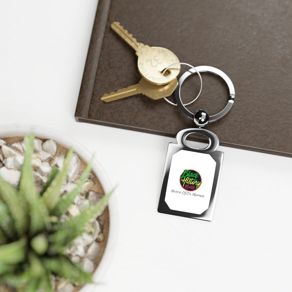 Black CEO's Matter Rectangle Photo Keyring