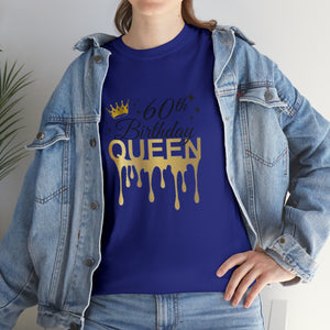 60th Birthday Queen Unisex Heavy Cotton Tee