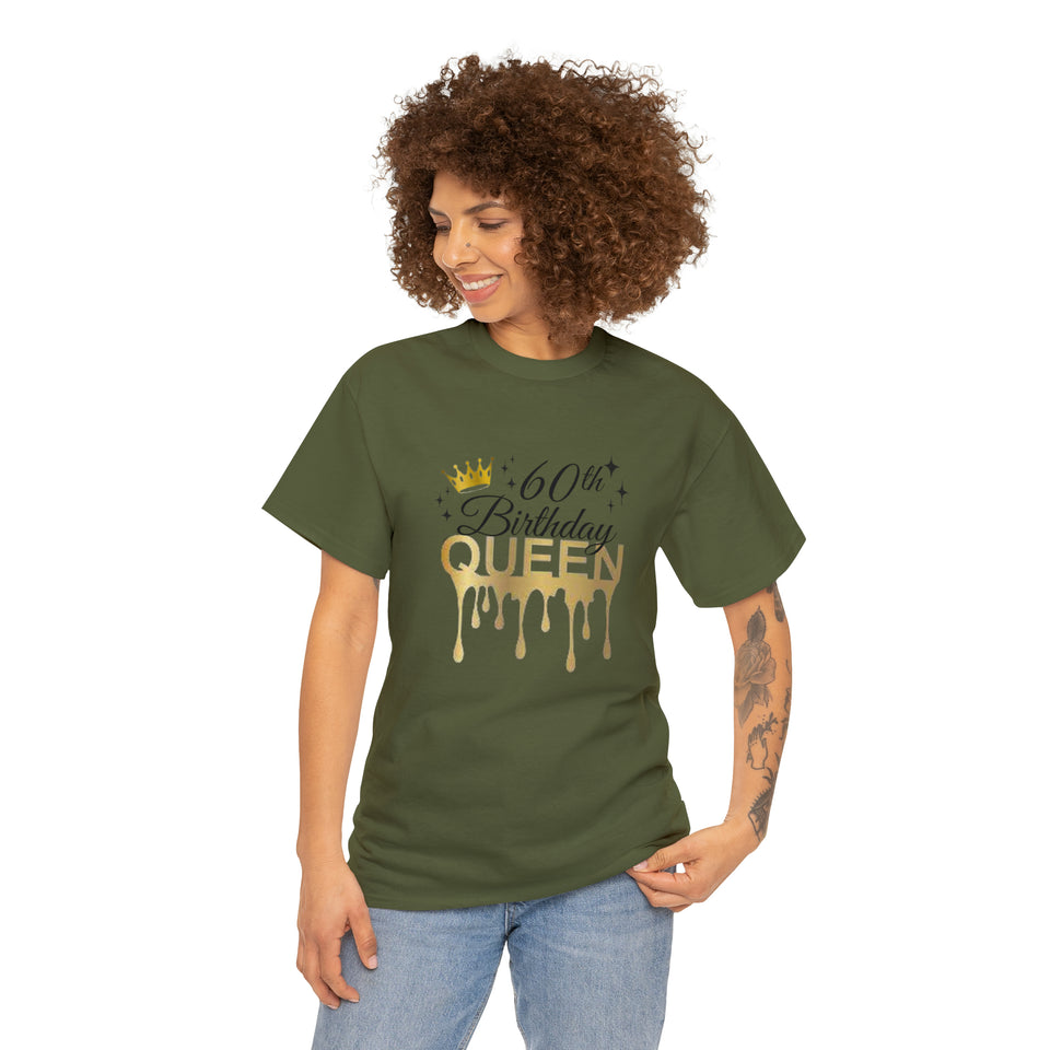 60th Birthday Queen Unisex Heavy Cotton Tee