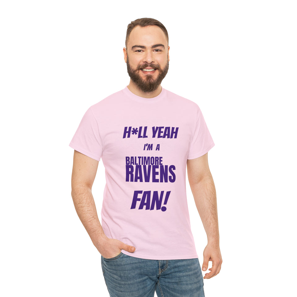 Baltimore Ravens Football Unisex Heavy Cotton Tee