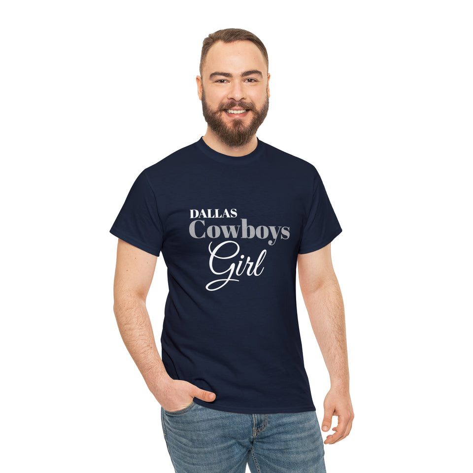 Dallas Cowboys Girl Unisex Heavy Cotton Tee
