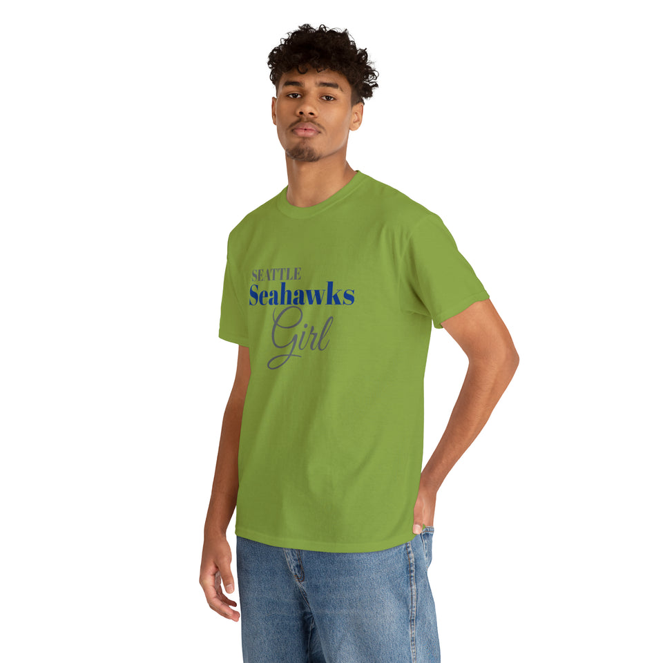 Seattle Seahawks Girl Unisex Heavy Cotton Tee
