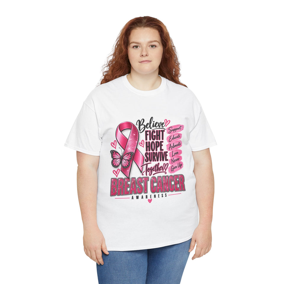 Breast Cancer Awareness Unisex Heavy Cotton Tee